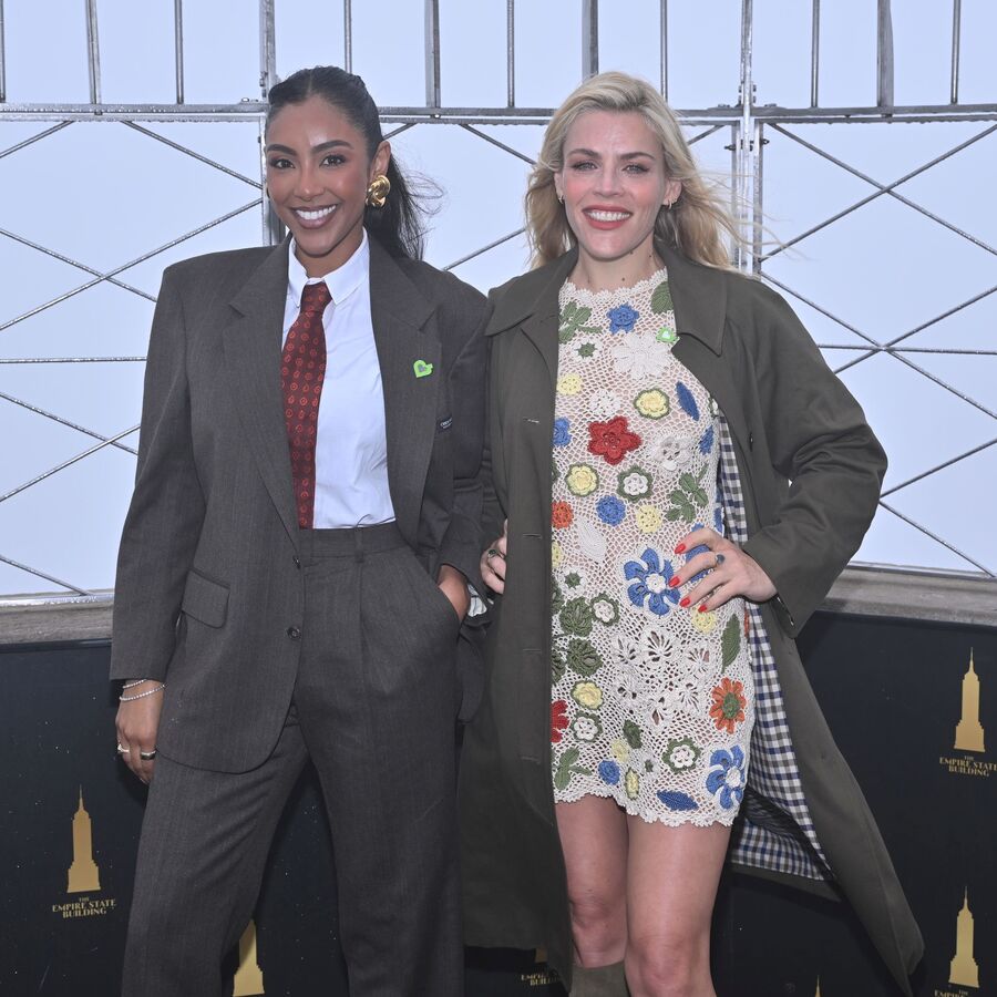 Busy Philipps and Tayshia Adams on the 86th Floor Observatory