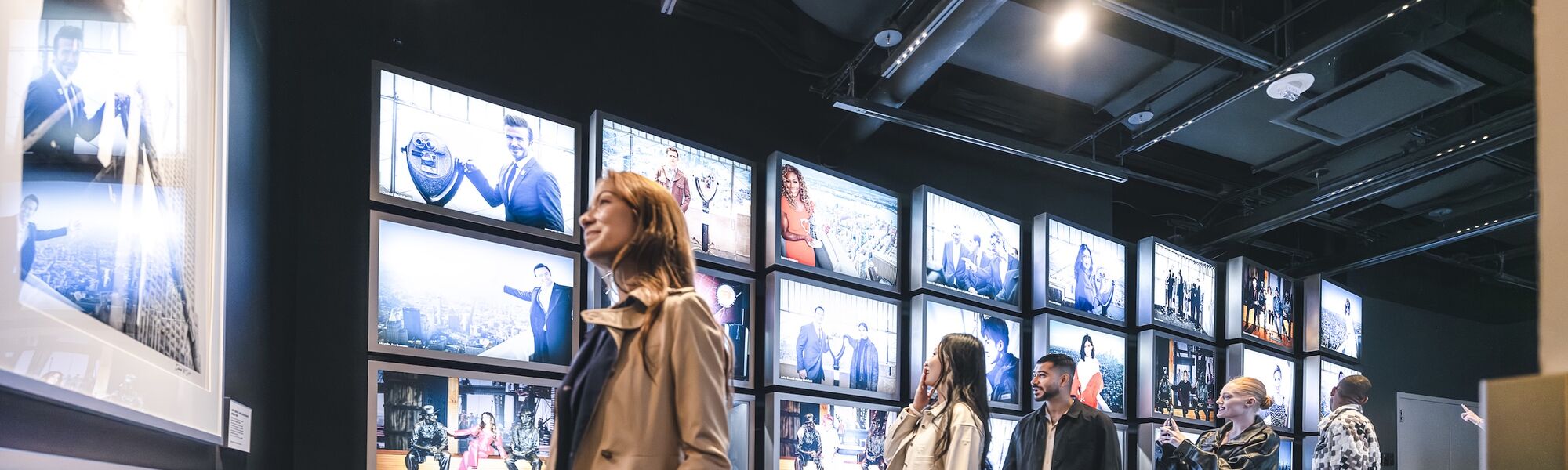 People at the Empire State Building 2nd Floor Exhibits