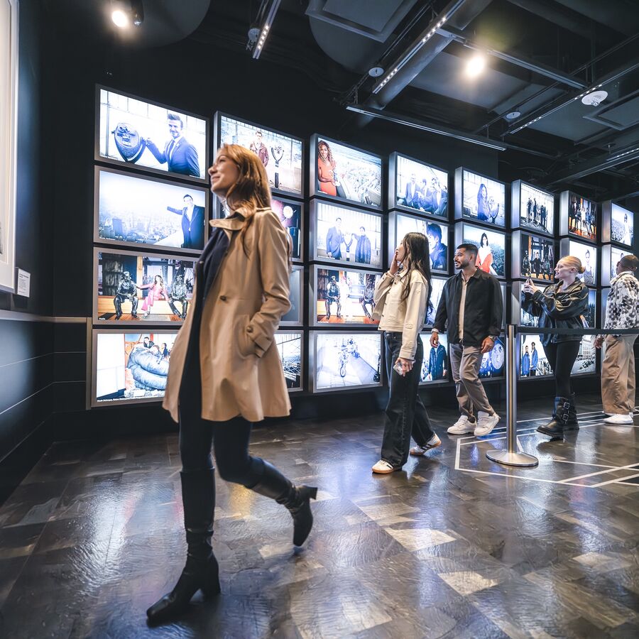 People at the Empire State Building 2nd Floor Exhibits