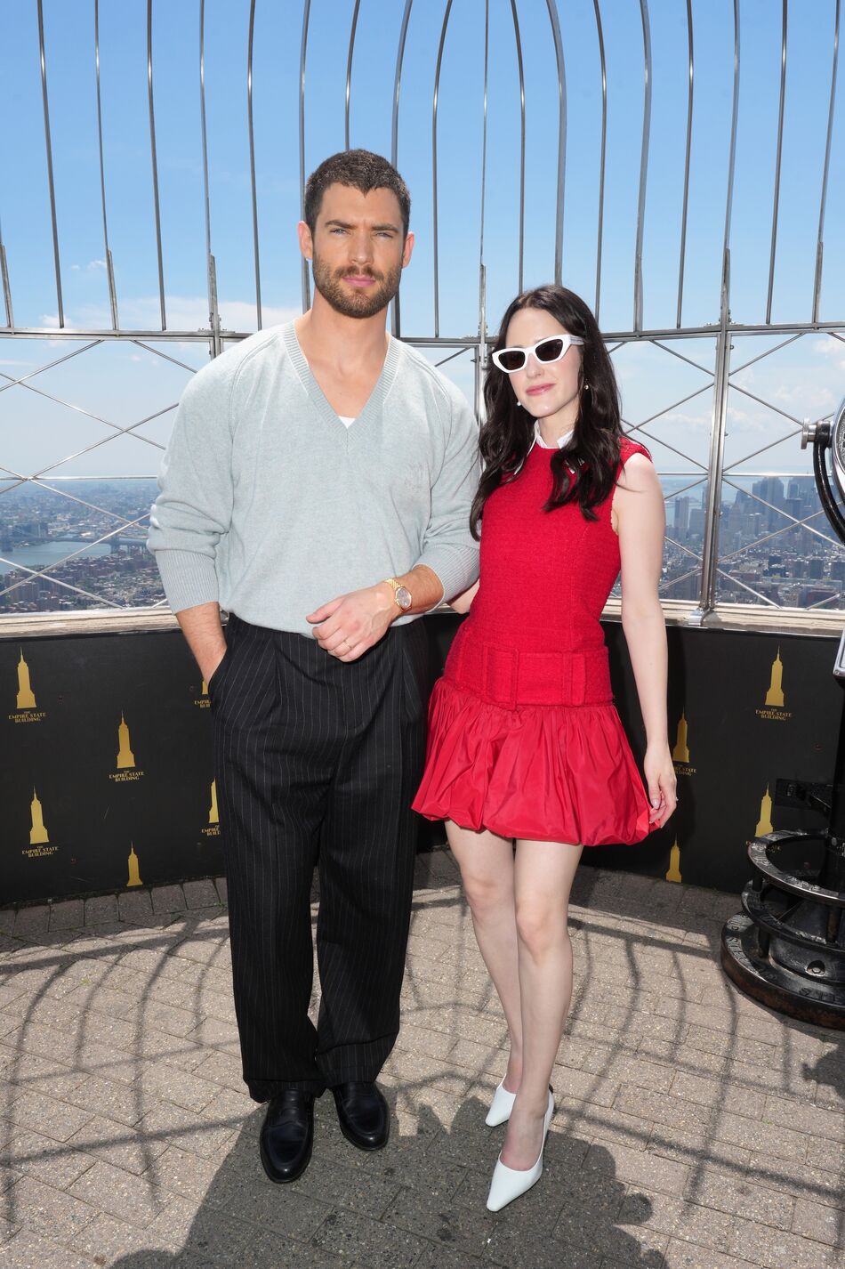 David Corenswet and Rachel Brosnahan