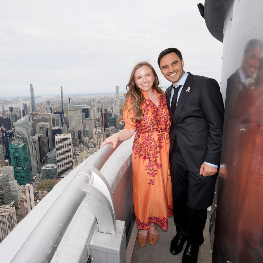 Jessi and Alessio Pasini on the 103rd Floor